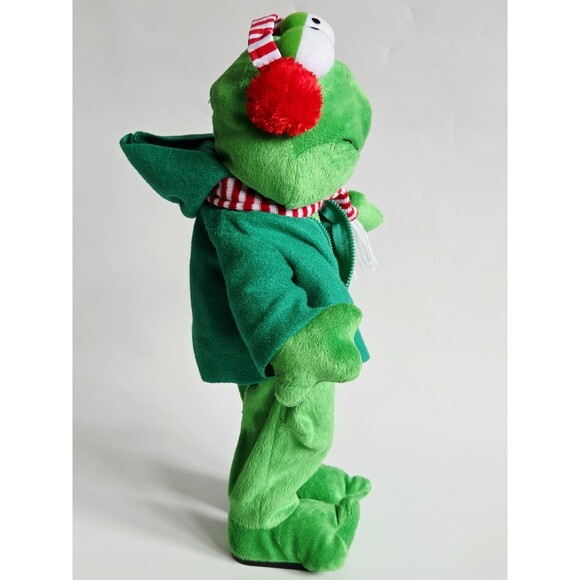 Gemmy Christmas Frog Animated Plush Toy Dancing Singing Apple Bottom Jeans - Picture 4 of 14